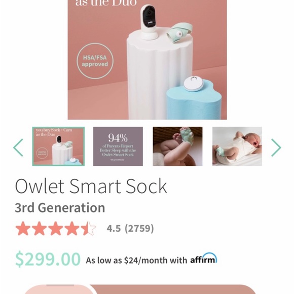 Mint Green Baby Monitor Sock Set - Picture 3 of 4